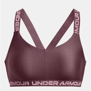 Women’s UA Crossback Strappy Low Sports Bra (Blue)